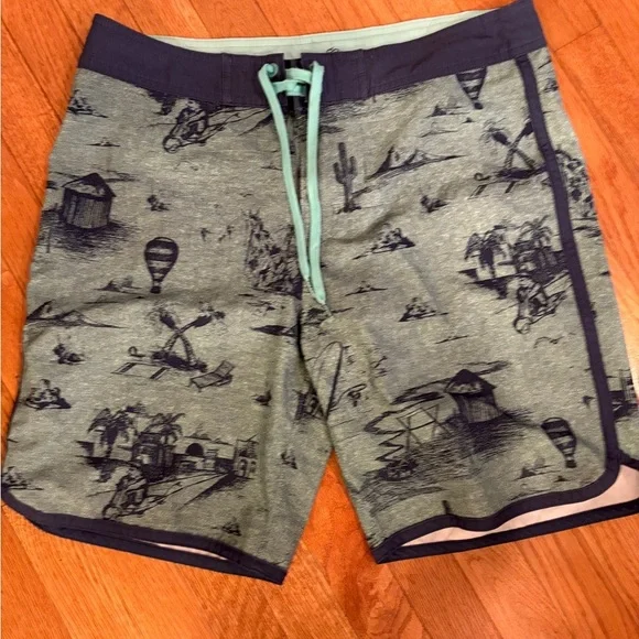 Prana High Seas Board Shorts size 33 - Picture 2 of 5